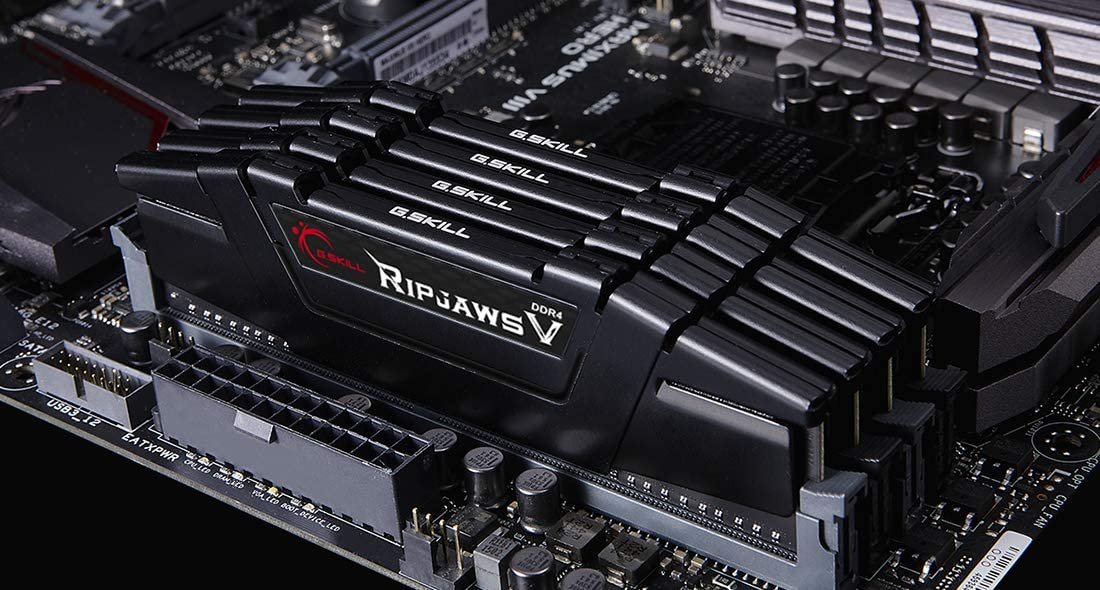 G.skill Ripjaws V Series 64GB (4x16GB) 3600 MHz DDR4 Memory F4-3600C16Q-64GVKC G.skill Ripjaws V Series 64GB (4x16GB) 3600 MHz DDR4 Memory F4-3600C16Q-64GVKC