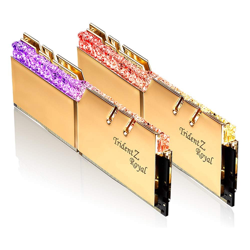 G.Skill Trident Z Royal Gold 32 GB (2 x 16GB) 3200 MHz DDR4 Memory F4-3200C16D-32GTRG G.Skill Trident Z Royal Gold 32 GB (2 x 16GB) 3200 MHz DDR4 Memory F4-3200C16D-32GTRG