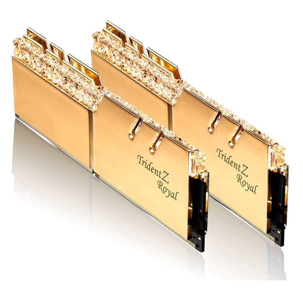 G.Skill Trident Z Royal Gold 32 GB (2 x 16GB) 3200 MHz DDR4 Memory F4-3200C16D-32GTRG G.Skill Trident Z Royal Gold 32 GB (2 x 16GB) 3200 MHz DDR4 Memory F4-3200C16D-32GTRG
