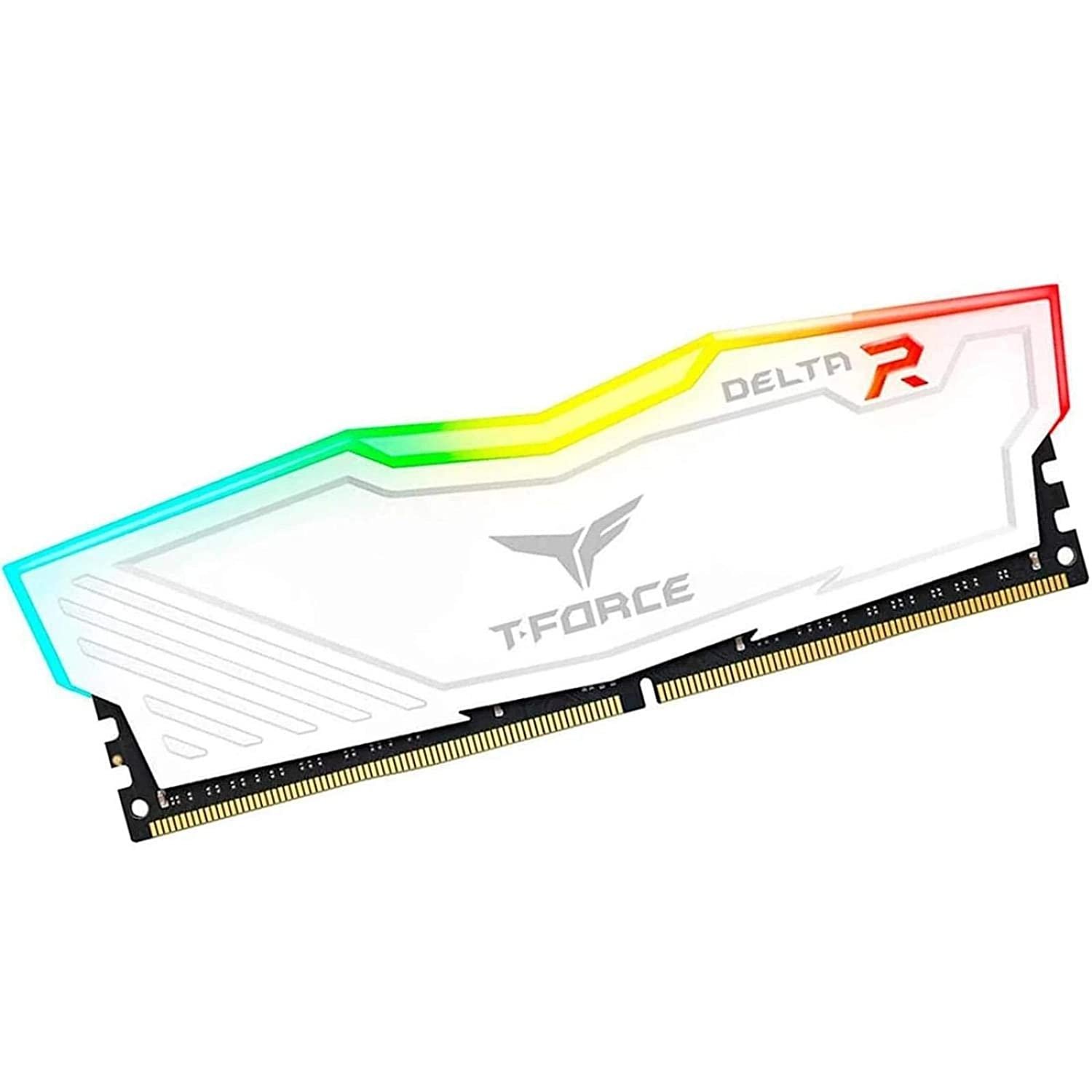 Teamgroup T-FORCE DELTA RGB Series 16GB (16GBX1) DDR4 3200MHz White Memory TF4D416G3200HC16C01 Teamgroup T-FORCE DELTA RGB Series 16GB (16GBX1) DDR4 3200MHz White Memory TF4D416G3200HC16C01