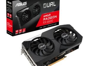 ASUS Dual AMD Radeon RX 6600 8GB GDDR6 Gaming Graphics Card ASUS Dual AMD Radeon RX 6600 8GB GDDR6 Gaming Graphics Card