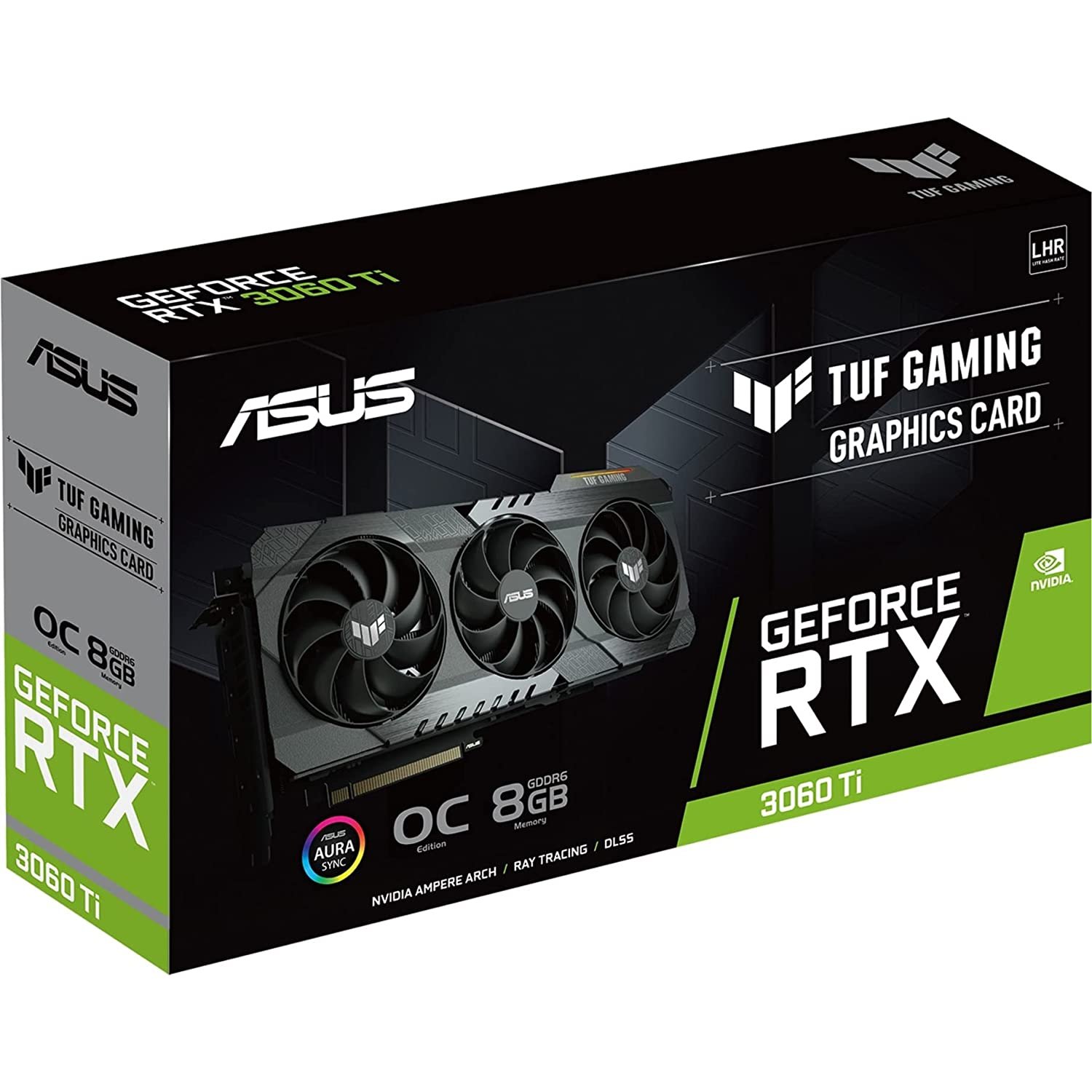 ASUS TUF Gaming GeForce RTX 3060 Ti V2 OC Edition 8GB GDDR6 with LHR Graphic Card TUF-RTX3060TI-O8G-V2-Gaming