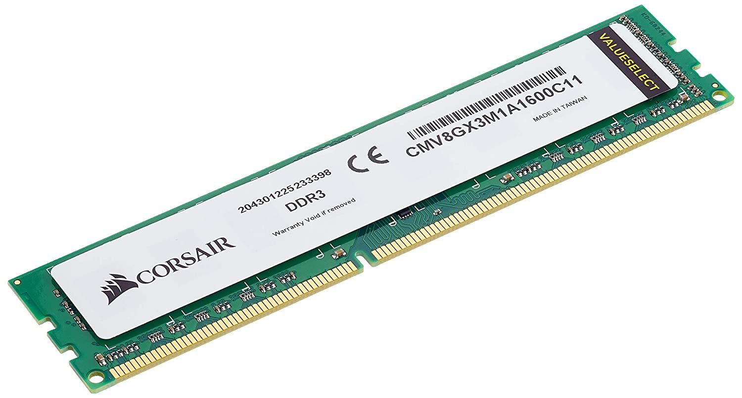 Corsair VALUE Series 8GB (8GBX1) DDR3L 1600MHz Desktop Memory CMV8GX3M1C1600C11 Corsair VALUE Series 8GB (8GBX1) DDR3L 1600MHz Desktop Memory CMV8GX3M1C1600C11
