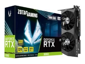 ZOTAC GAMING GeForce RTX 3060 Twin Edge 12GB LHR GDDR6 Graphic Card ZT-A30600E-10M ZOTAC GAMING GeForce RTX 3060 Twin Edge 12GB LHR GDDR6 Graphic Card ZT-A30600E-10M