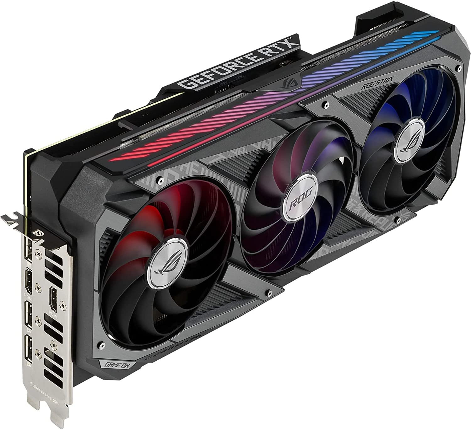 ASUS ROG Strix GeForce RTX 3060 Ti V2 OC Edition 8GB GDDR6 with LHR Graphic Card ROG-STRIX-RTX3060TI-O8G-V2-Gaming ASUS ROG Strix GeForce RTX 3060 Ti V2 OC Edition 8GB GDDR6 with LHR Graphic Card ROG-STRIX-RTX3060TI-O8G-V2-Gaming