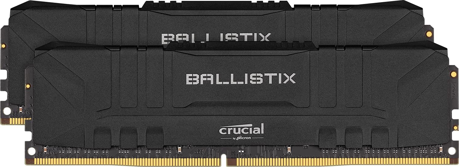 Crucial Ballistix 16GB Kit (2 x 8GB) DDR4 3000mhz Desktop Gaming Memory Black BL2K8G30C15U4B
