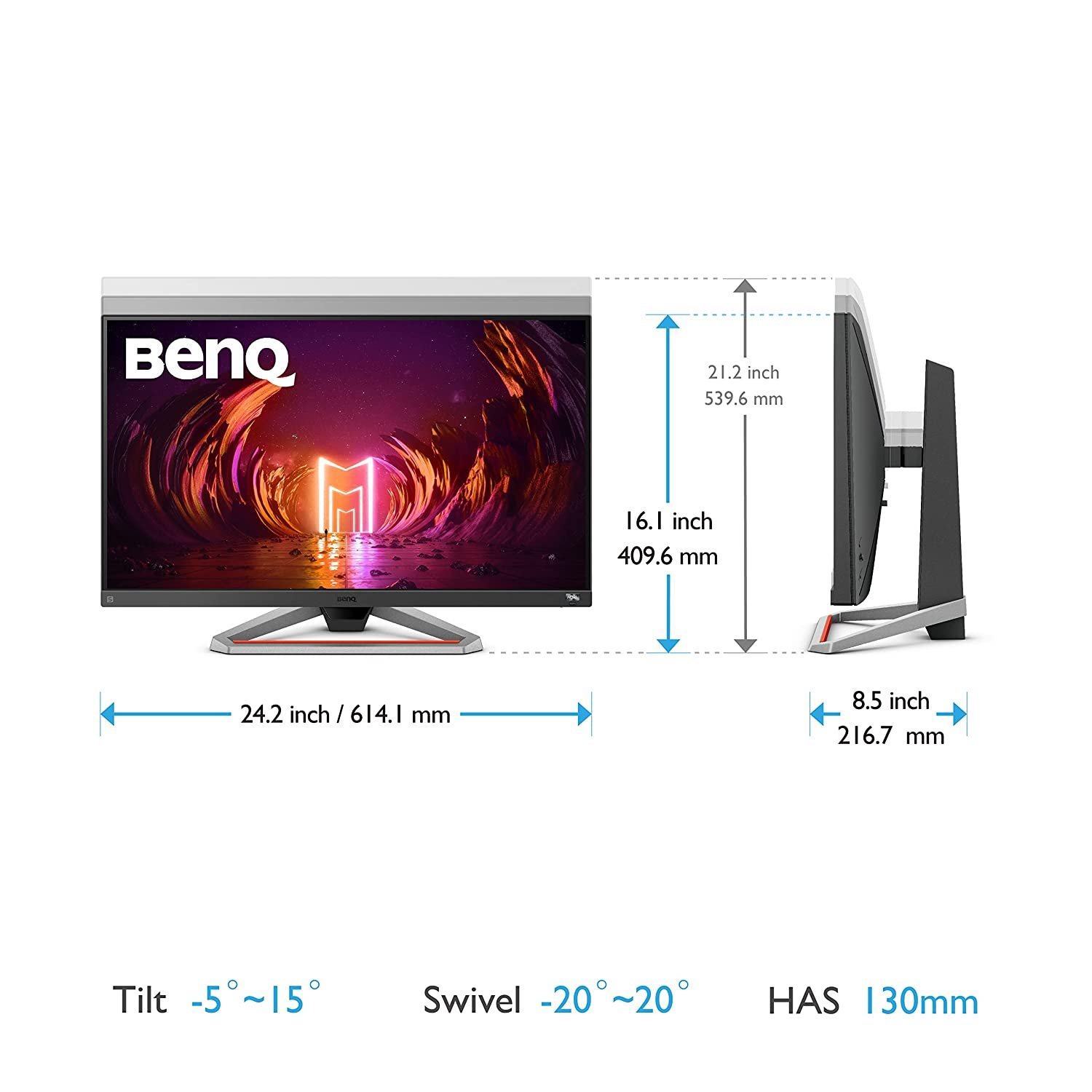BenQ MOBIUZ EX2710S 27‰Û_ 16:9 HDR10 FreeSync 165 Hz IPS Gaming Monitor