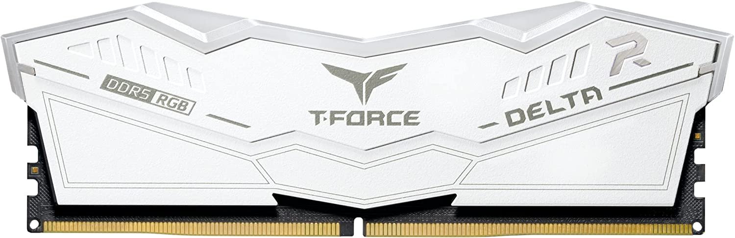 TeamGroup T-Force Delta RGB 32GB (2x16GB) DDR5 White Memory FF4D532G6400HC40BDC01 TeamGroup T-Force Delta RGB 32GB (2x16GB) DDR5 White Memory FF4D532G6400HC40BDC01