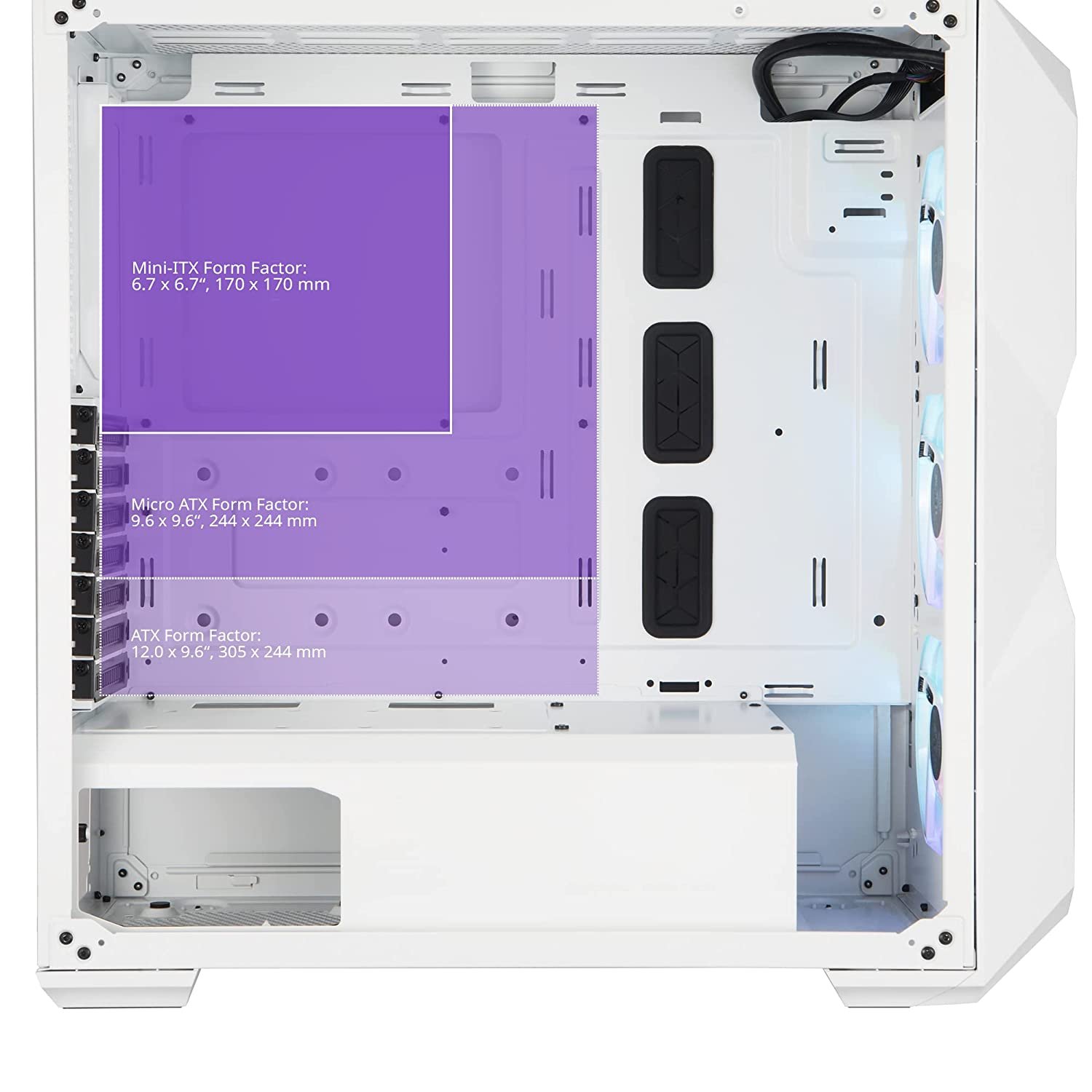 Cooler Master MasterBox TD500 MESH Mid Tower Cabinet With Tempered Glass Side Panel MCB-D500D-WGNN-S01 Cooler Master MasterBox TD500 MESH Mid Tower Cabinet With Tempered Glass Side Panel MCB-D500D-WGNN-S01