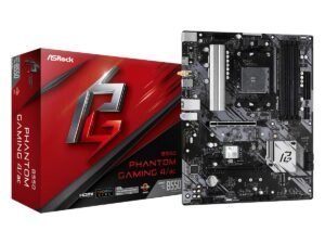 ASRock B550 Phantom Gaming 4 Motherboard (AMD Socket AM4/3rd Gen Ryzen Series CPU/Max 128GB DDR4 4733MHz Memory) ASRock B550 Phantom Gaming 4 Motherboard (AMD Socket AM4/3rd Gen Ryzen Series CPU/Max 128GB DDR4 4733MHz Memory)