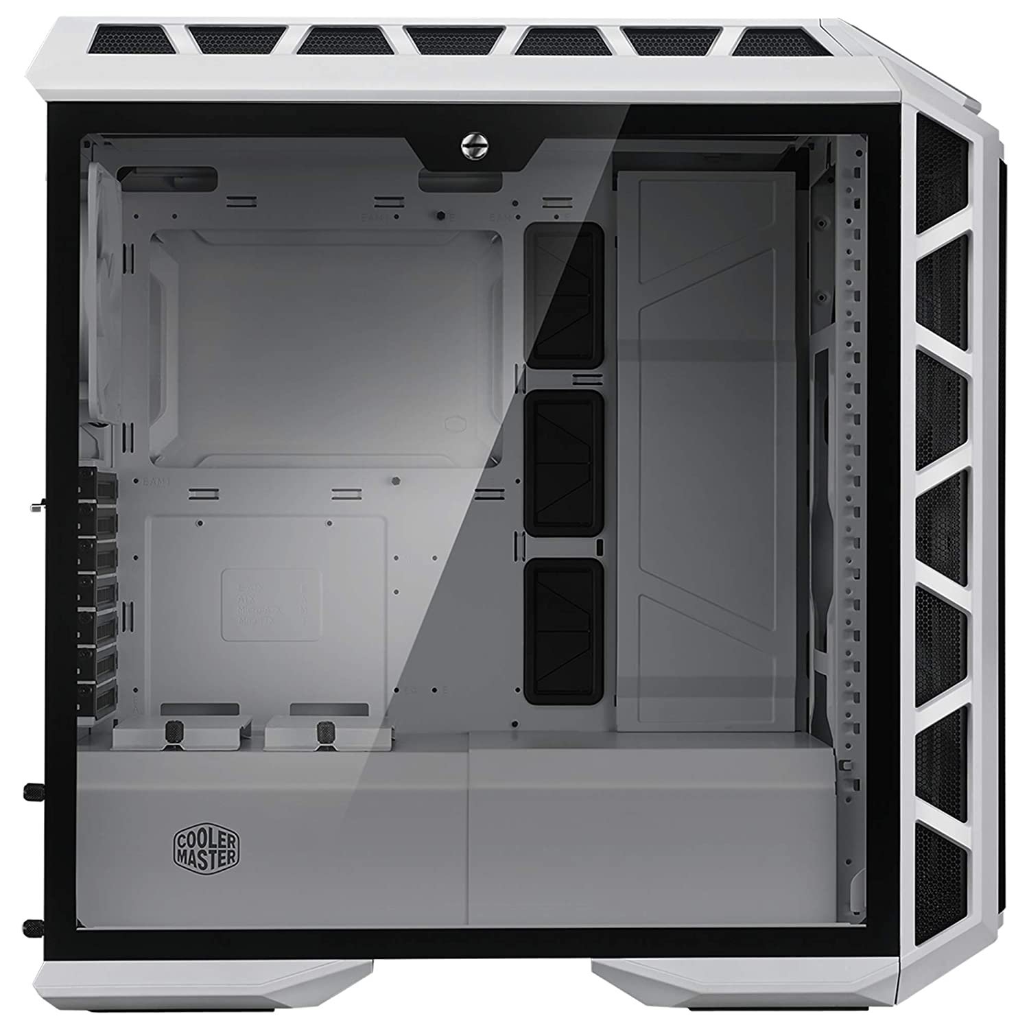 Cooler Master MasterCase H500P Mesh (E-ATX) Mid Tower White Cabinet With Tempered Glass Side Panel With RGB Controller MCM-H500P-WGNN-S00 Cooler Master MasterCase H500P Mesh (E-ATX) Mid Tower White Cabinet With Tempered Glass Side Panel With RGB Controller MCM-H500P-WGNN-S00