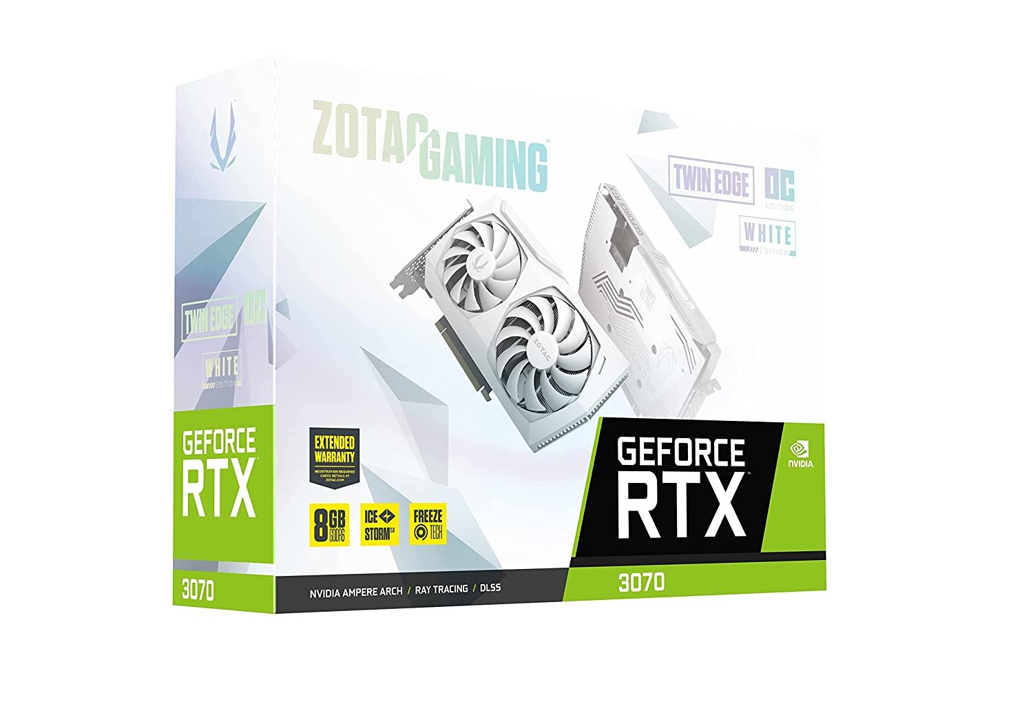 Zotac Gaming GEFORCE RTX 3070 TWIN EDGE OC LHR White Edition 8GB GDDR6 256-BIT Gaming GRAPHICS CARD ZT-A30700J-10PLHR Zotac Gaming GEFORCE RTX 3070 TWIN EDGE OC LHR White Edition 8GB GDDR6 256-BIT Gaming GRAPHICS CARD ZT-A30700J-10PLHR