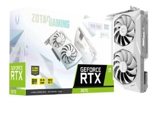 Zotac Gaming GEFORCE RTX 3070 TWIN EDGE OC LHR White Edition 8GB GDDR6 256-BIT Gaming GRAPHICS CARD ZT-A30700J-10PLHR