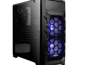 ANTEC GX202 BLUE LED ATX MID TOWER BLACK CABINET WITH TRANSPARENT SIDE PANEL ANTEC GX202 BLUE LED ATX MID TOWER BLACK CABINET WITH TRANSPARENT SIDE PANEL