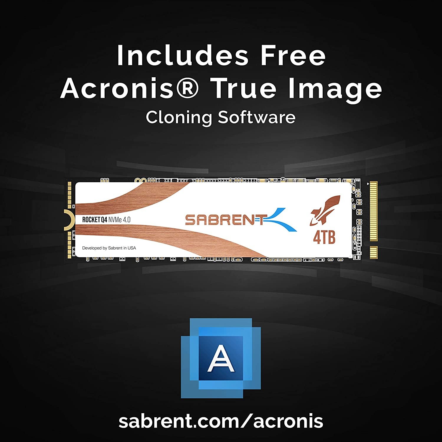 Sabrent 4TB Rocket Q4 NVMe PCIe Gen4 x 4 M.2 2280 Internal SSD with Heatsink SB-RKTQ4-HTSS-4TB Sabrent 4TB Rocket Q4 NVMe PCIe Gen4 x 4 M.2 2280 Internal SSD with Heatsink SB-RKTQ4-HTSS-4TB
