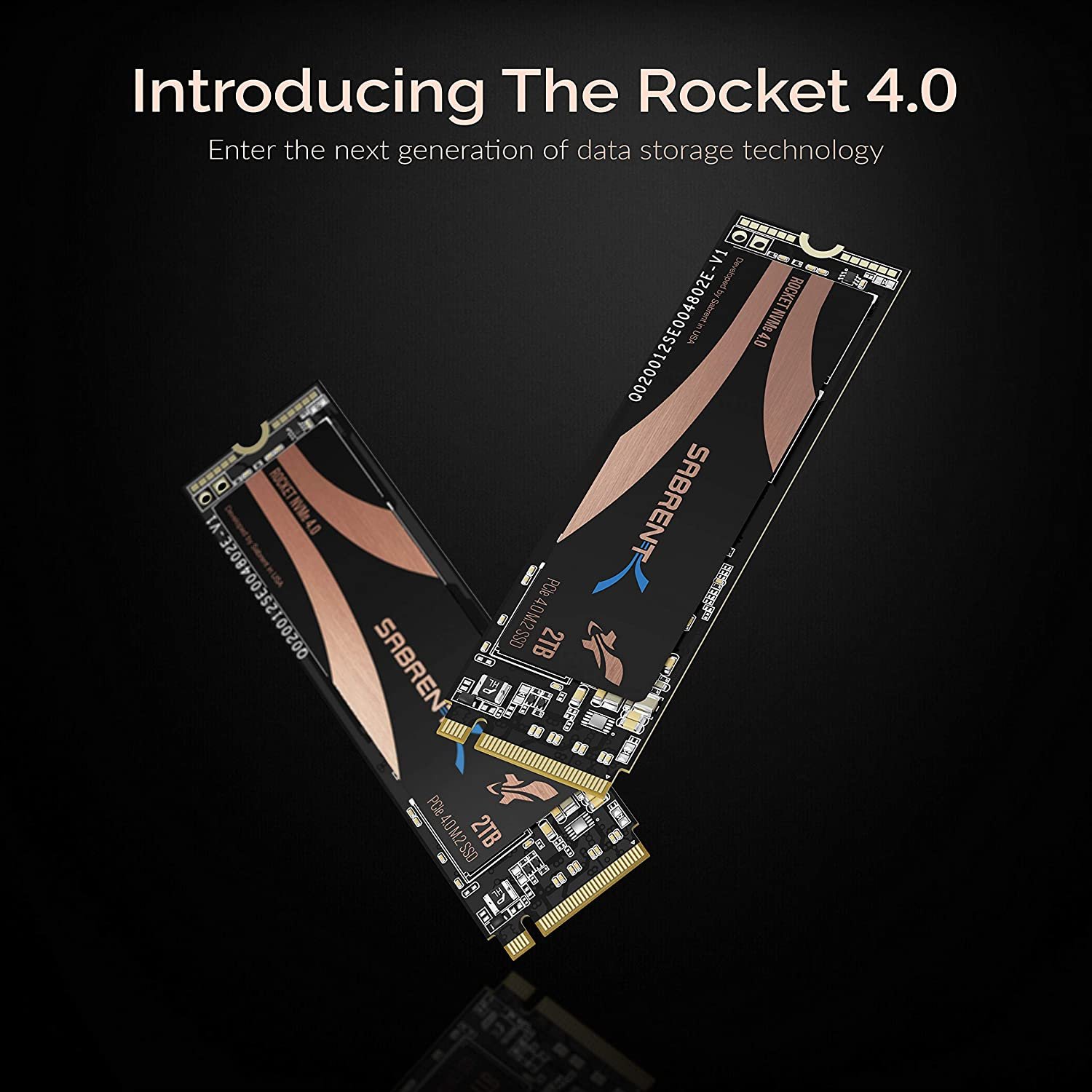Sabrent 2TB Rocket Nvme PCIe Gen4 x 4 M.2 2280 Internal SSD With Heatsink SB-ROCKET-NVMe4-HTSK-2TB