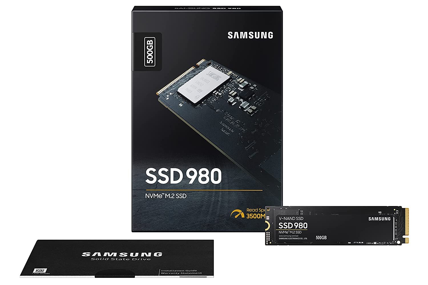 Samsung 980 500GB M.2 NVMe Gen3 Internal SSD MZ-V8V500BW Samsung 980 500GB M.2 NVMe Gen3 Internal SSD MZ-V8V500BW