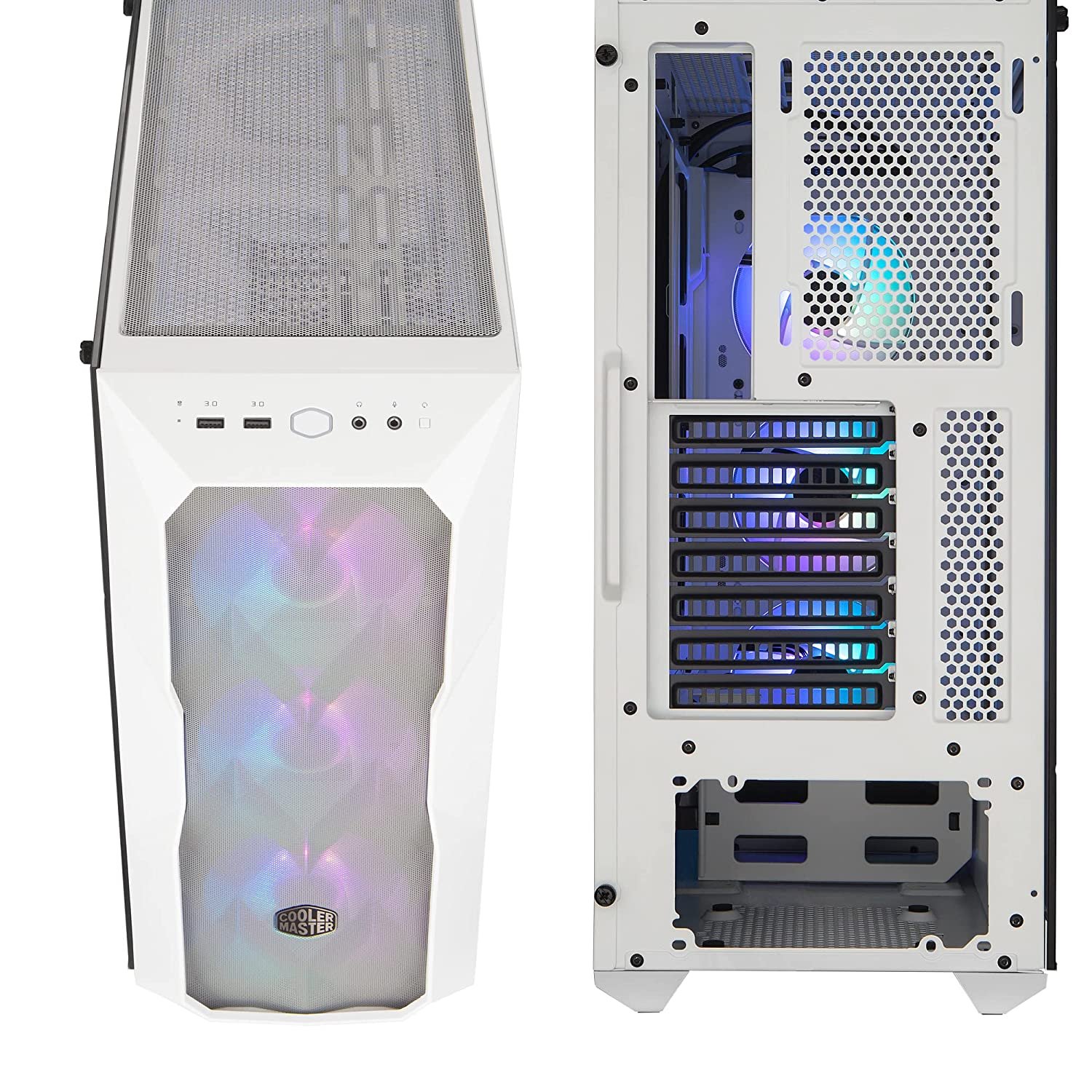Cooler Master MasterBox TD500 MESH Mid Tower Cabinet With Tempered Glass Side Panel MCB-D500D-WGNN-S01 Cooler Master MasterBox TD500 MESH Mid Tower Cabinet With Tempered Glass Side Panel MCB-D500D-WGNN-S01