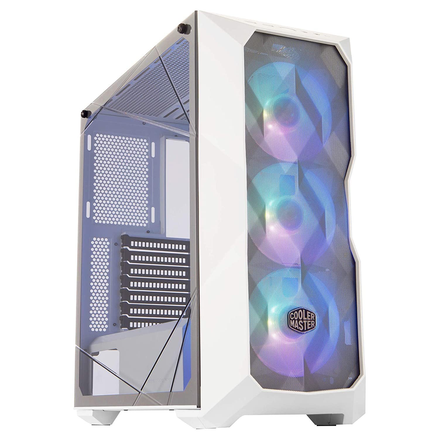 Cooler Master MasterBox TD500 MESH Mid Tower Cabinet With Tempered Glass Side Panel MCB-D500D-WGNN-S01 Cooler Master MasterBox TD500 MESH Mid Tower Cabinet With Tempered Glass Side Panel MCB-D500D-WGNN-S01