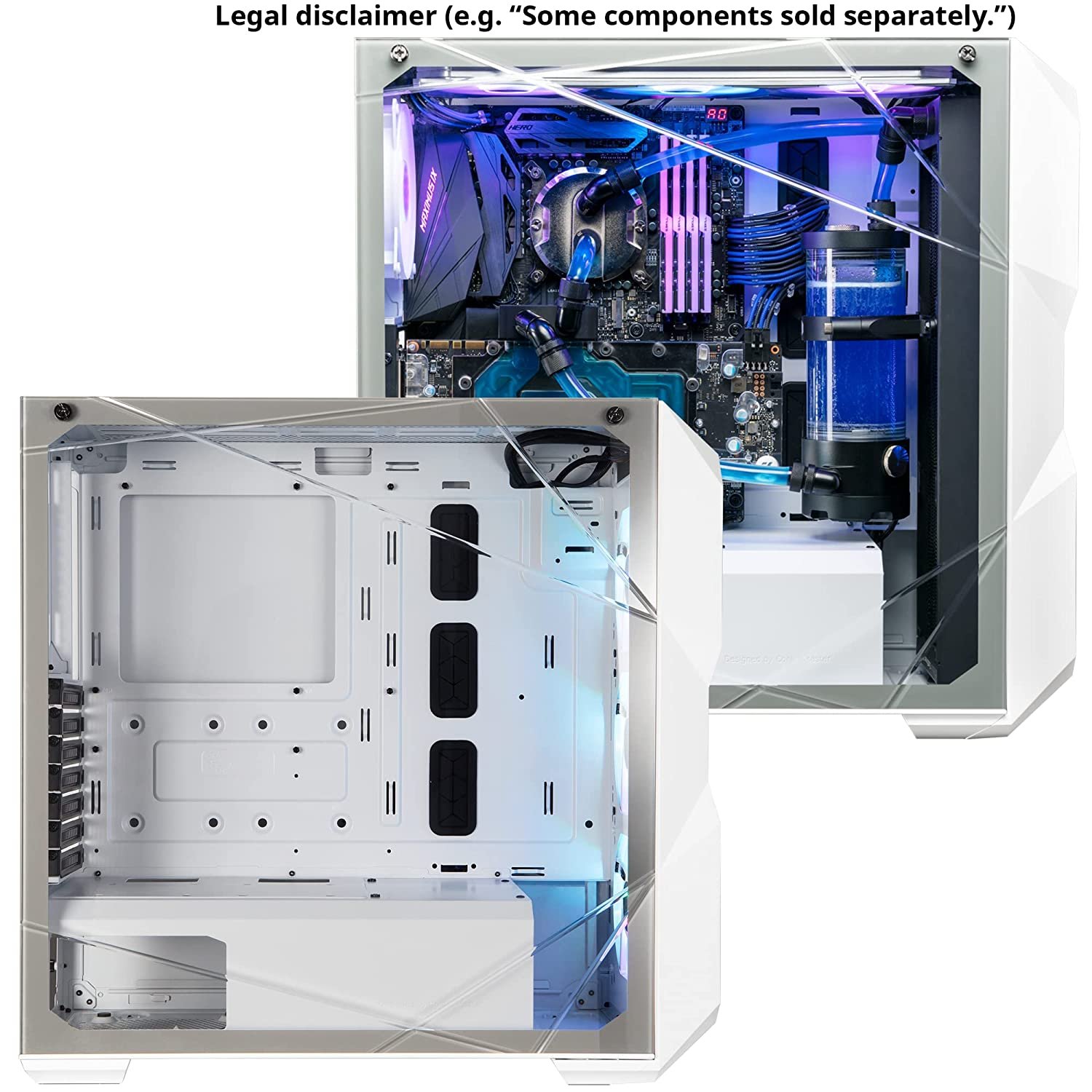 Cooler Master MasterBox TD500 MESH Mid Tower Cabinet With Tempered Glass Side Panel MCB-D500D-WGNN-S01 Cooler Master MasterBox TD500 MESH Mid Tower Cabinet With Tempered Glass Side Panel MCB-D500D-WGNN-S01