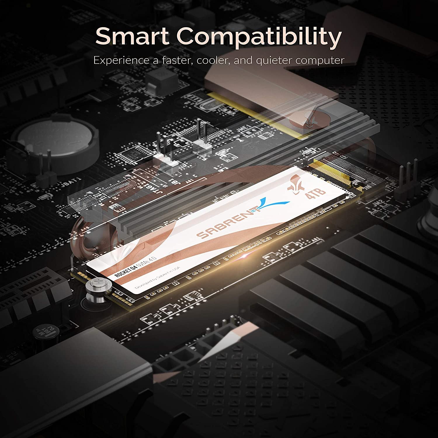 Sabrent 4TB Rocket Q4 NVMe PCIe Gen4 x 4 M.2 2280 Internal SSD with Heatsink SB-RKTQ4-HTSS-4TB Sabrent 4TB Rocket Q4 NVMe PCIe Gen4 x 4 M.2 2280 Internal SSD with Heatsink SB-RKTQ4-HTSS-4TB
