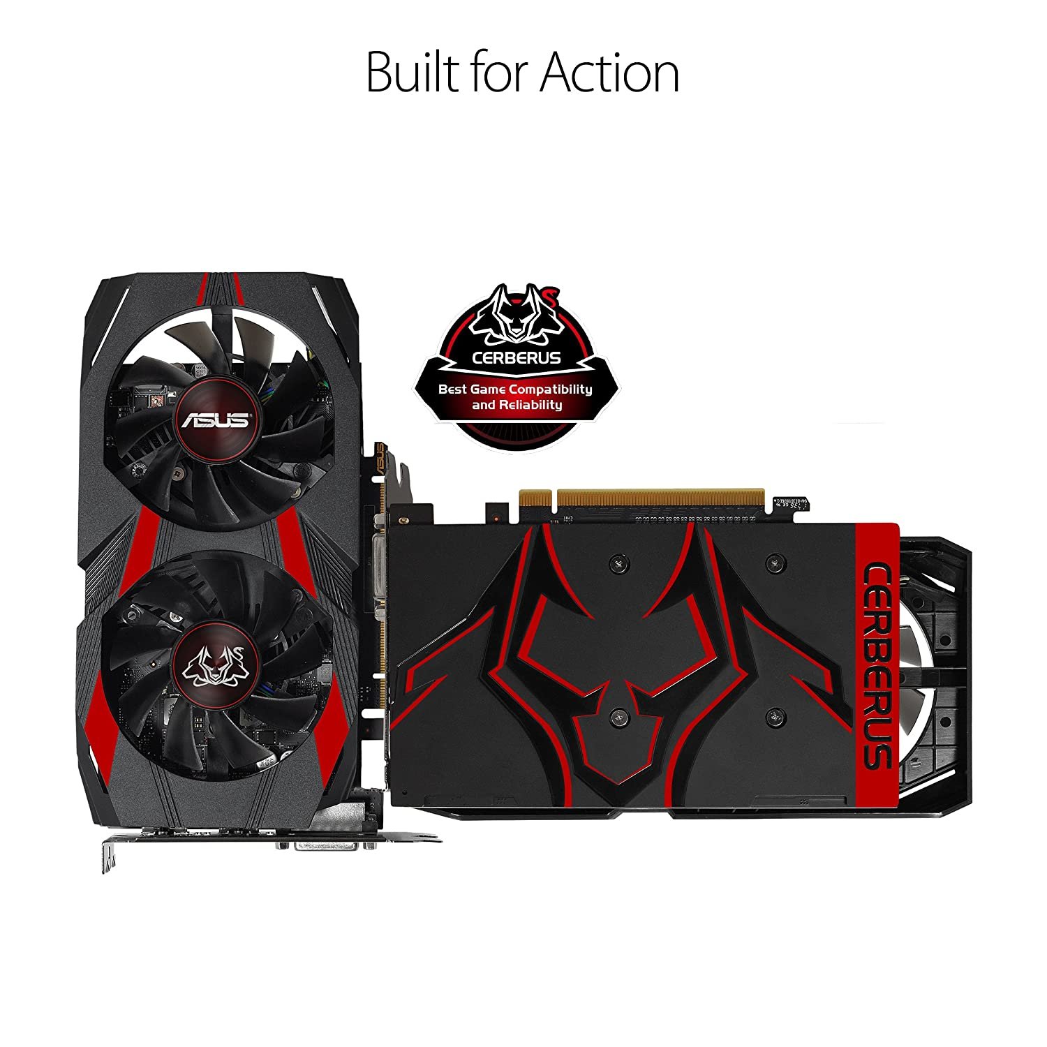 ASUS GeForce GTX 1050 Ti CERBERUS-GTX1050TI-O4G 4GB Graphic Card ASUS GeForce GTX 1050 Ti CERBERUS-GTX1050TI-O4G 4GB Graphic Card