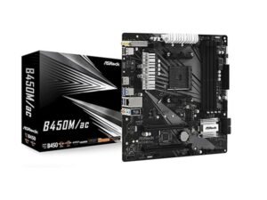 ASRock B450M/AC AM4 Micro ATX AMD Motherboard ASRock B450M/AC AM4 Micro ATX AMD Motherboard