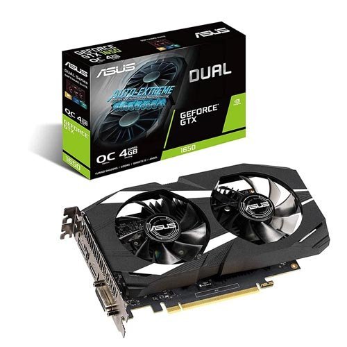 ASUS Dual GeForce GTX 1650 OC Edition GDDR5 4GB 192-Bit Graphics Card DUAL-GTX1650-O4G ASUS Dual GeForce GTX 1650 OC Edition GDDR5 4GB 192-Bit Graphics Card DUAL-GTX1650-O4G