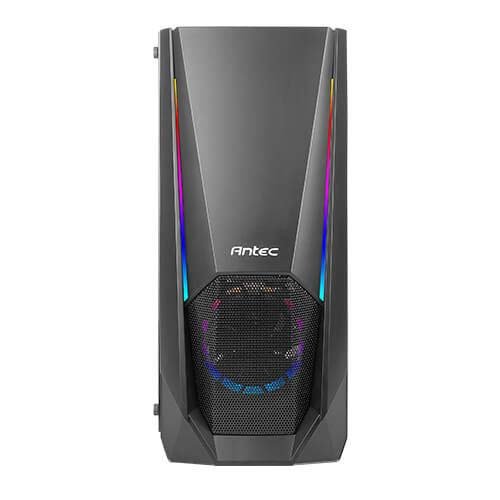 Antec NX310 ARGB ATX Mid Tower Black Cabinet with Tempered Glass Side Panel