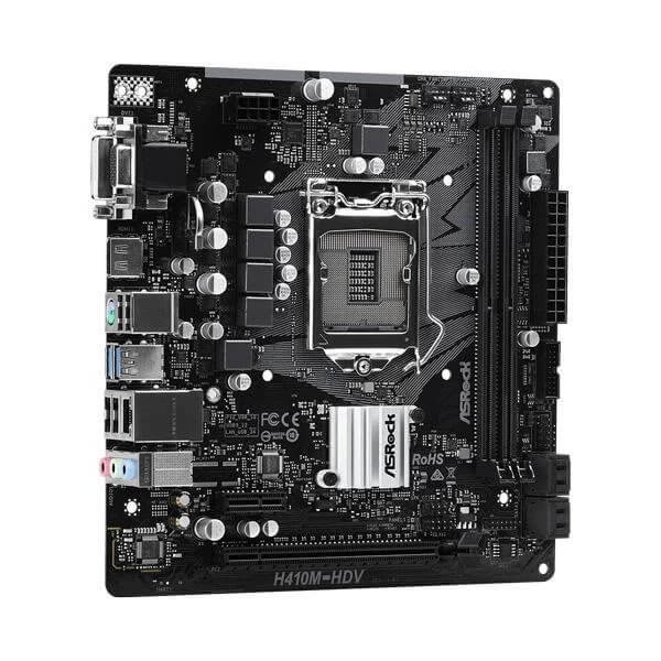 Asrock H410M-HDV Motherboard (INTEL SOCKET 1200/10TH Generation CORE Series CPU/MAX 64GB DDR4 2933MHz Memory) Asrock H410M-HDV Motherboard (INTEL SOCKET 1200/10TH Generation CORE Series CPU/MAX 64GB DDR4 2933MHz Memory)