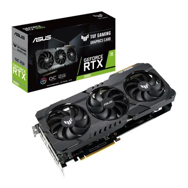 ASUS TUF Gaming GeForce RTX 3060 V2 OC Edition 12GB GDDR6 Graphic Card TUF-RTX3060-O12G-V2-Gaming