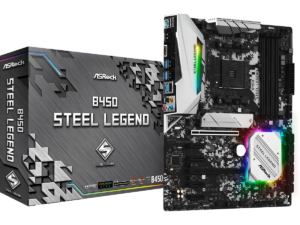 ASRock B450 Steel Legend AM4 AMD Promontory B450 ATX AMD Motherboard ASRock B450 Steel Legend AM4 AMD Promontory B450 ATX AMD Motherboard