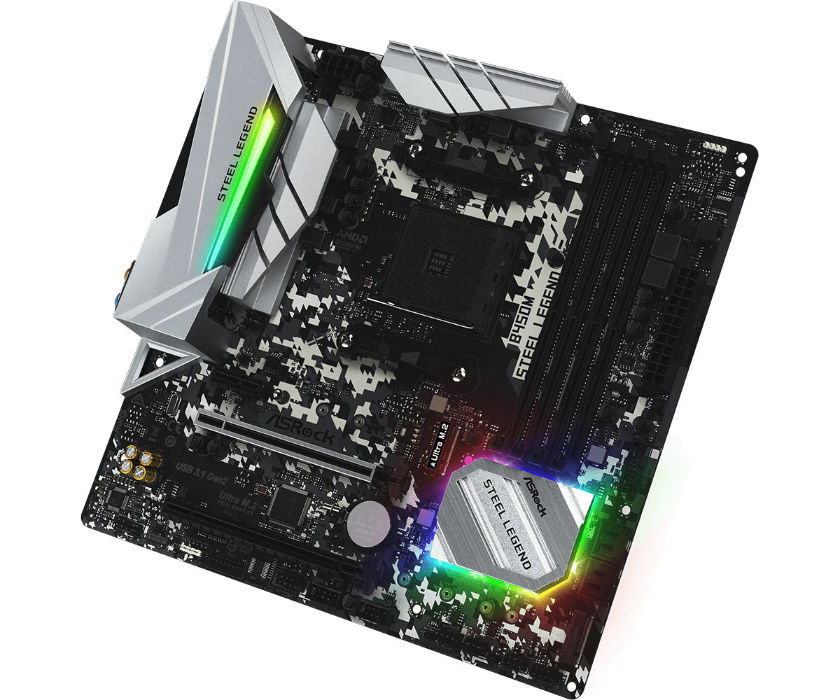 ASROCK B450M STEEL LEGEND PINK EDITION MOTHERBOARD (AMD SOCKET AM4/RYZEN SERIES CPU/MAX 64GB DDR4 3533MHZ MEMORY) ASROCK B450M STEEL LEGEND PINK EDITION MOTHERBOARD (AMD SOCKET AM4/RYZEN SERIES CPU/MAX 64GB DDR4 3533MHZ MEMORY)