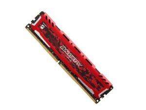 Crucial Ballistix Sport LT 8GB 2666 MHz DDR4 Red Desktop Gaming Memory BLS8G4D26BFSEK