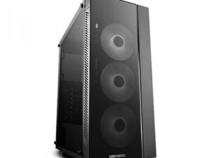 DEEPCOOL MATREXX 55 ADDRESSABLE RGB 3F E-ATX MID TOWER BLACK CABINET WITH TEMPERED GLASS SIDE PANEL