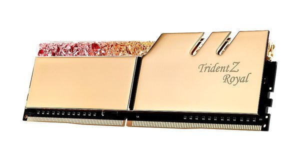 G.Skill Trident Z Royal Gold 32 GB (4 x 8GB) 3000 MHz DDR4 Memory F4-3000C16Q-32GTRG G.Skill Trident Z Royal Gold 32 GB (4 x 8GB) 3000 MHz DDR4 Memory F4-3000C16Q-32GTRG
