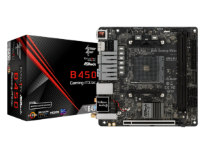 ASRock Fatal1ty B450 Gaming-ITX/ac Mini ITX AM4 Motherboard ASRock Fatal1ty B450 Gaming-ITX/ac Mini ITX AM4 Motherboard