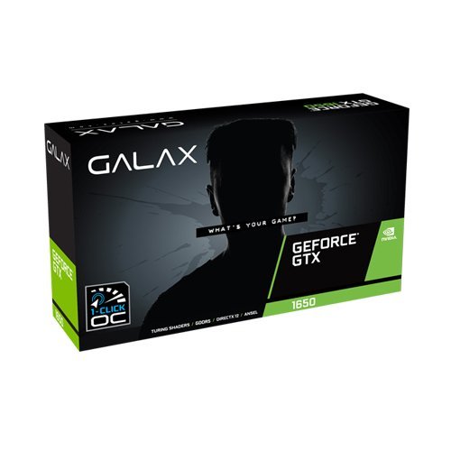 Galax GeForce GTX 1650 EX 1-Click OC 4GB Graphic Card 65SQH8DS08EX Galax GeForce GTX 1650 EX 1-Click OC 4GB Graphic Card 65SQH8DS08EX