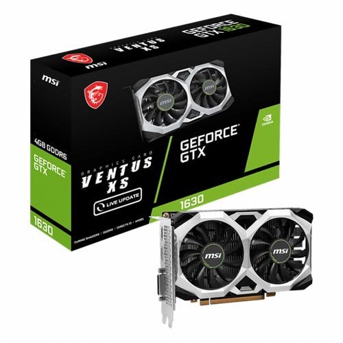 MSI GeForce GTX 1630 VENTUS XS 4G 4GB GDDR6 Graphic Card MSI GeForce GTX 1630 VENTUS XS 4G 4GB GDDR6 Graphic Card