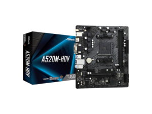 ASROCK A520M-HDV MOTHERBOARD (AMD SOCKET AM4/RYZEN 3RD GEN SERIES CPU/MAX 64GB DDR4 4600MHZ MEMORY) ASROCK A520M-HDV MOTHERBOARD (AMD SOCKET AM4/RYZEN 3RD GEN SERIES CPU/MAX 64GB DDR4 4600MHZ MEMORY)