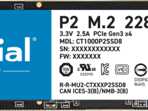 Crucial P2 1TB M.2 NVMe Internal SSD CT1000P2SSD8 Crucial P2 1TB M.2 NVMe Internal SSD CT1000P2SSD8