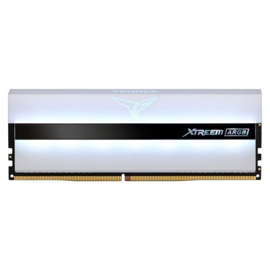 Team Group XTREEM ARGB 32GB (2X16GB) 3200 MHz White Memory TF13D432G3200HC16CDC01