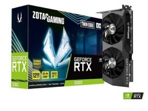 ZOTAC GAMING GeForce RTX 3060 Twin Edge OC 12GB LHR GDDR6 Graphic Card ZT-A30600H-10M ZOTAC GAMING GeForce RTX 3060 Twin Edge OC 12GB LHR GDDR6 Graphic Card ZT-A30600H-10M