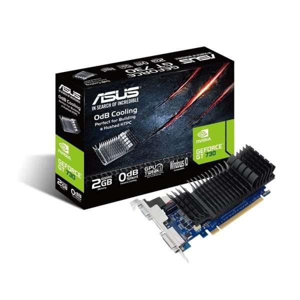Asus Nvidia GeForce GT 730 2GB GDDR5 Low Profile Graphics Card