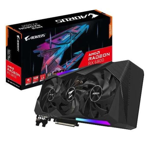 Gigabyte Aorus Radeon RX 6800 Master 16GB GDDR6 Graphics Card Gigabyte Aorus Radeon RX 6800 Master 16GB GDDR6 Graphics Card