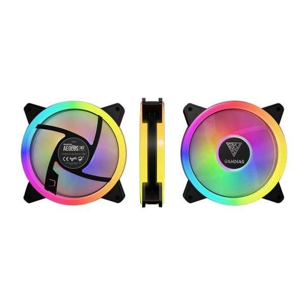 Gamdias Aeolus M2 1203 Lite 120mm ARGB Cabinet Cooling Fan (3 Pack) Gamdias Aeolus M2 1203 Lite 120mm ARGB Cabinet Cooling Fan (3 Pack)