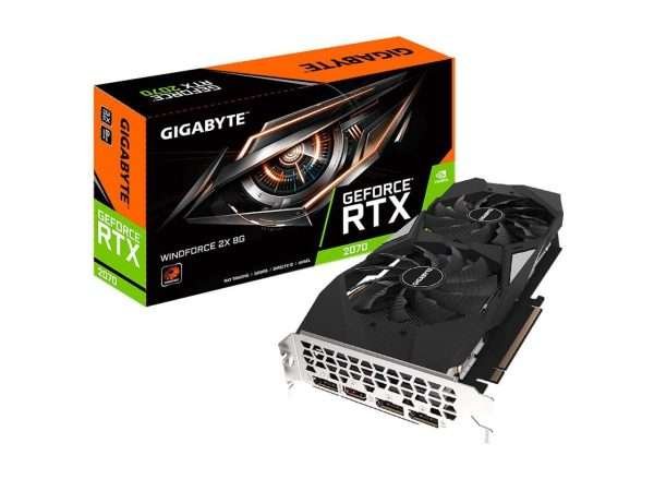 Gigabyte Nvidia Geforce RTX 2070 Windforce 2X 8GB GDDR6 Graphics Card Gigabyte Nvidia Geforce RTX 2070 Windforce 2X 8GB GDDR6 Graphics Card