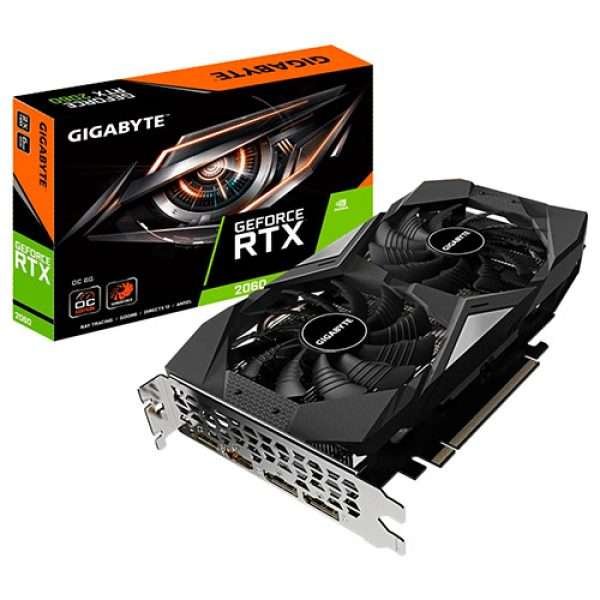 Gigabyte Nvidia RTX 2060 OC 6GB GDDR6 Graphics Card Gigabyte Nvidia RTX 2060 OC 6GB GDDR6 Graphics Card