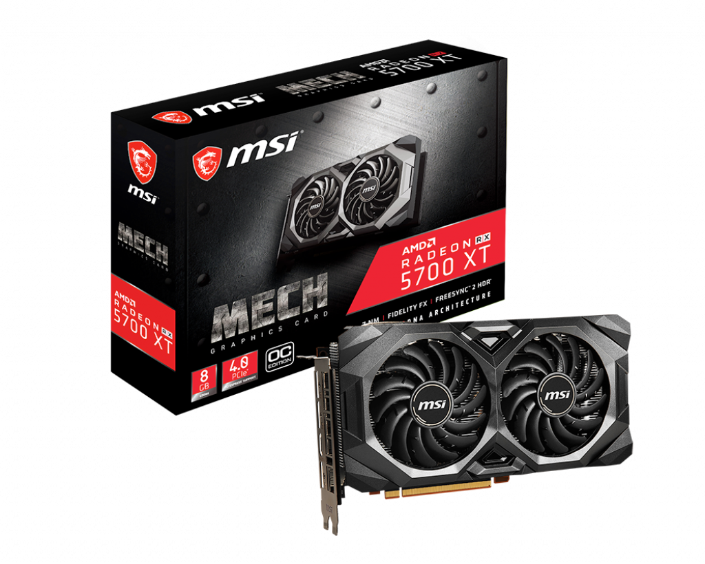 MSI AMD Radeon RX 5700 XT MECH OC 8GB GDDR6 Graphics Card MSI AMD Radeon RX 5700 XT MECH OC 8GB GDDR6 Graphics Card