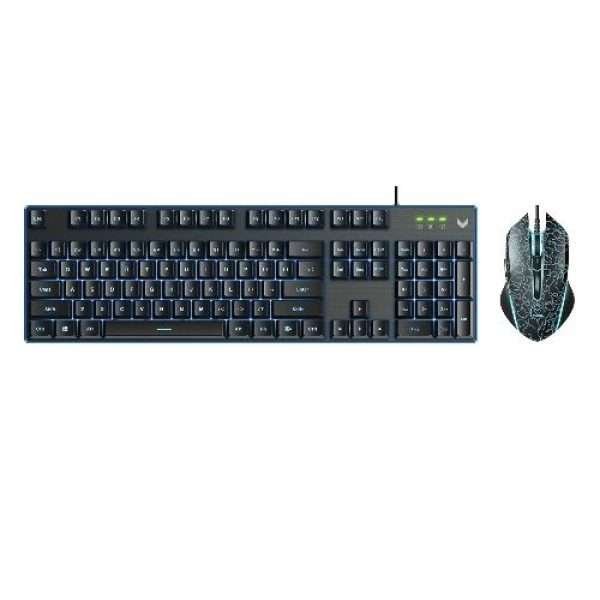 Rapoo V100S Backlit Gaming Keyboard Mouse Combo